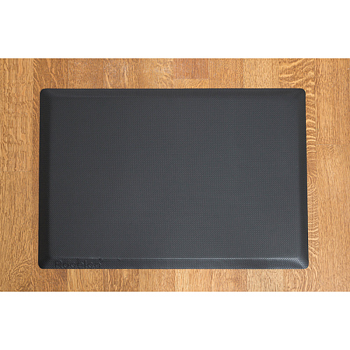 Lorell Energizing Sit/Stand Mat Desk Protection - 20" Length x 30" Width x 0.750" Thickness - Rectangular - Memory Foam - Black - 1 Each (LLR99985)