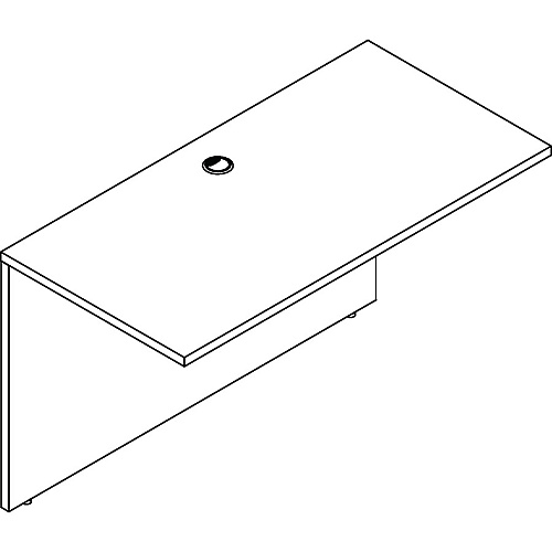 Lorell Prominence 2.0 Bridge 29" Height x 48" Width x 24" Depth, x 1" Thickness Top - Band Edge - Material: Particleboard - Finish: Espresso Laminate (LLRPB2448ES)
