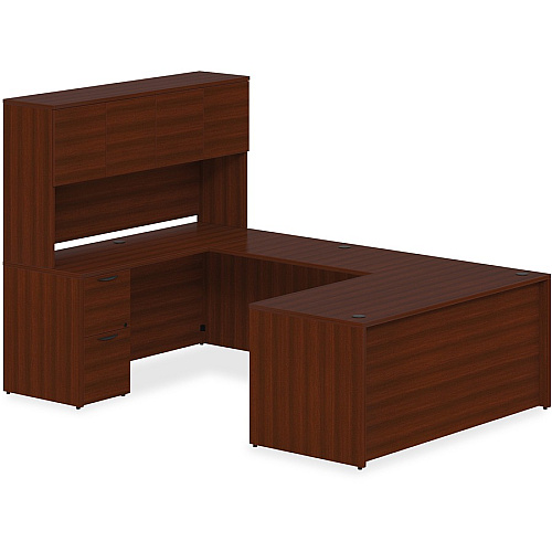 Lorell Prominence 2.0 Bridge 29" Height x 48" Width x 24" Depth, x 1" Thickness Top - Band Edge - Material: Particleboard - Finish: Laminate (LLRPB2448MY)