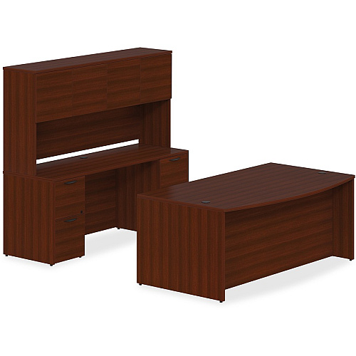 Lorell Prominence 2.0 Bridge 29" Height x 48" Width x 24" Depth, x 1" Thickness Top - Band Edge - Material: Particleboard - Finish: Laminate (LLRPB2448MY)