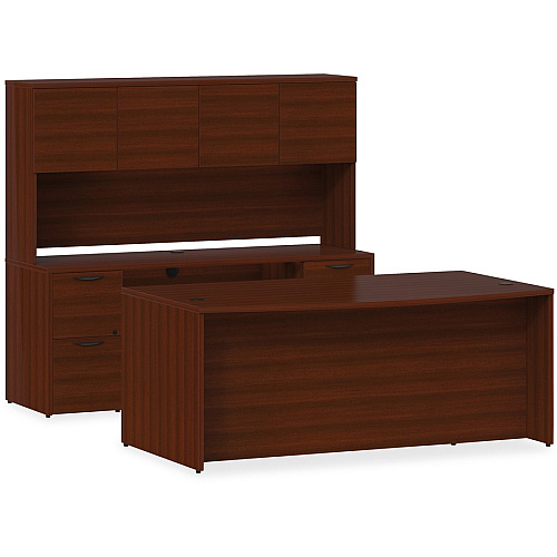 Lorell Prominence 2.0 Bridge 29" Height x 48" Width x 24" Depth, x 1" Thickness Top - Band Edge - Material: Particleboard - Finish: Laminate (LLRPB2448MY)