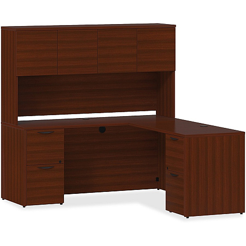 Lorell Prominence 2.0 Bridge 29" Height x 48" Width x 24" Depth, x 1" Thickness Top - Band Edge - Material: Particleboard - Finish: Laminate (LLRPB2448MY)