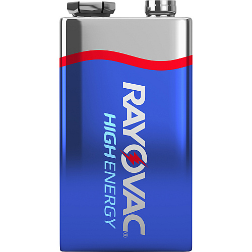 Rayovac High-Energy Alkaline 9-Volt Battery 4-Packs For Multipurpose - 9V - 9 V DC - 4/Pack - 12 / Carton (A16044TKCT)