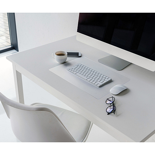 Desktex&reg; Anti-Static Desk Pad - 19" x 24" Rectangular - 19" Width x 24" Length x 0.03100" Depth - Clear Backing - Vinyl - Clear - TAA Compliant (FPDE31924V)
