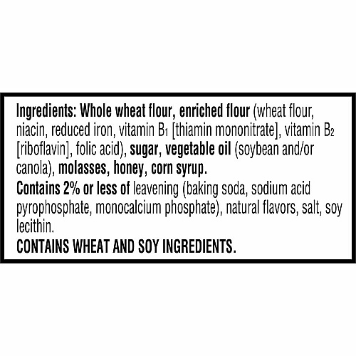 Kellogg's Grahams Honey Crackers Individually Wrapped - Honey - 0.49 oz - 2/Pack - 200 / Carton (38406)