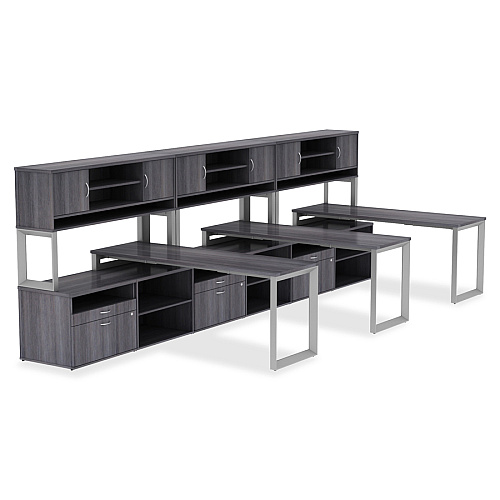 Lorell Relevance Series Tabletop 59.9" Width x 29.5" Depth x 1" Thickness Table Top - Straight Edge - Finish: Mahogany, Laminate (LLR16200)