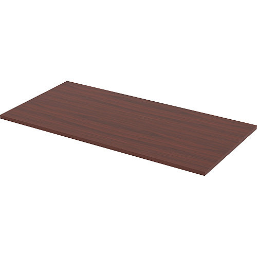 Lorell Relevance Series Tabletop 59.9" Width x 29.5" Depth x 1" Thickness Table Top - Straight Edge - Finish: Mahogany, Laminate (LLR16200)
