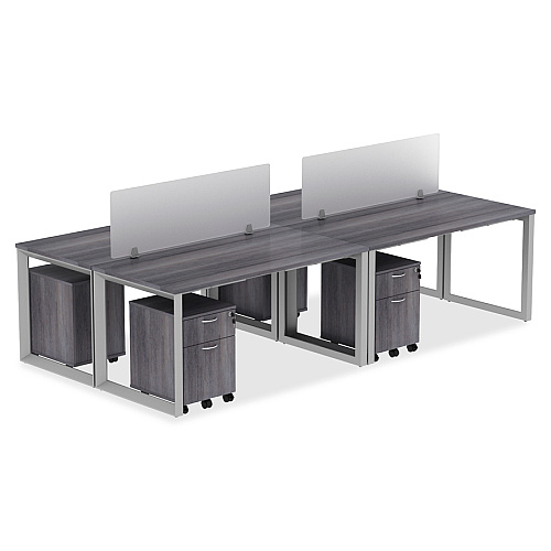 Lorell Relevance Series Charcoal Laminate Office Furniture 59.9" Width x 29.5" Depth x 1" Thickness Table Top - Straight Edge - Finish: Charcoal, Laminate (LLR16201)