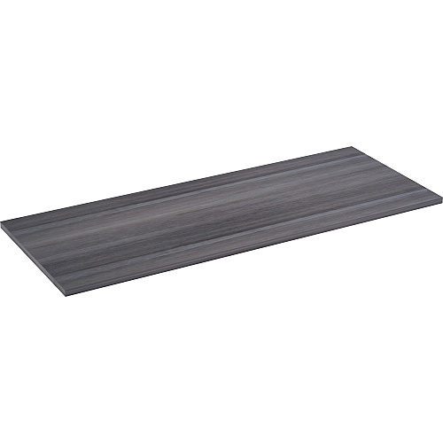 Lorell Relevance Series Tabletop 59.9" Width x 23.6" Depth x 1" Thickness Table Top - Straight Edge - Finish: Charcoal, Laminate (LLR16202)