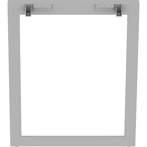 Lorell Relevance Series Desk-height Side Leg Frame 23.3" Height x 28.5" Width - Finish: Silver (LLR16204)