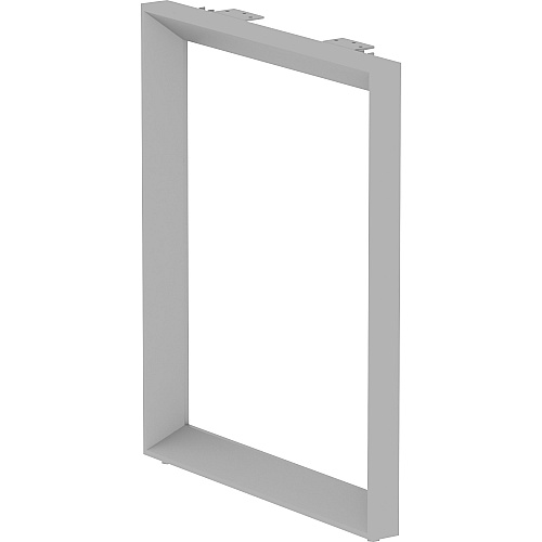 Lorell Relevance Series Desk-height Side Leg Frame 23.3" Height x 28.5" Width - Finish: Silver (LLR16204)