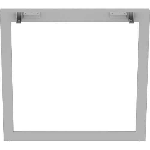 Lorell Relevance Series Desk-height Side Leg Frame 29.1" Height x 28.5" Width - Finish: Silver (LLR16205)