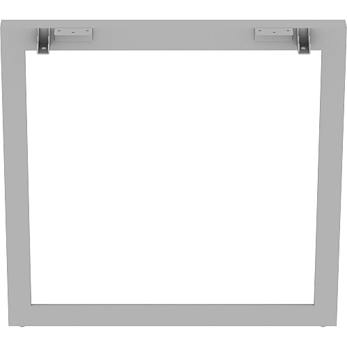 Lorell Relevance Series Desk-height Side Leg Frame 29.1" Height x 28.5" Width - Finish: Silver (LLR16205)