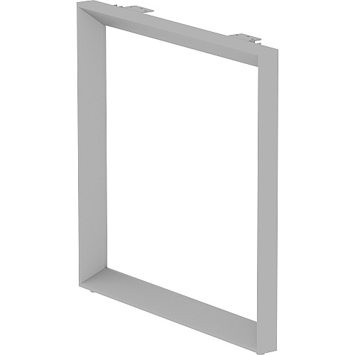 Lorell Relevance Series Desk-height Side Leg Frame 29.1" Height x 28.5" Width - Finish: Silver (LLR16205)