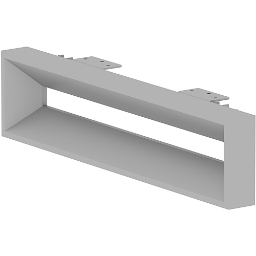 Lorell Relevance Series Short Side Leg Frame 5.3" Height x 23.1" Width - Finish: Silver (LLR16206)