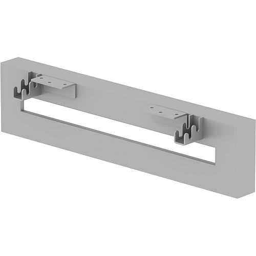 Lorell Relevance Series Short Side Leg Frame 5.3" Height x 23.1" Width - Finish: Silver (LLR16206)
