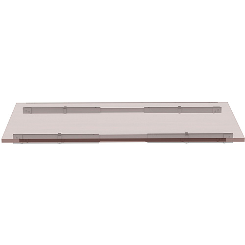 Lorell Adjustable Crossbar Set 67" Width - Silver - 2 / Set (LLR16208)
