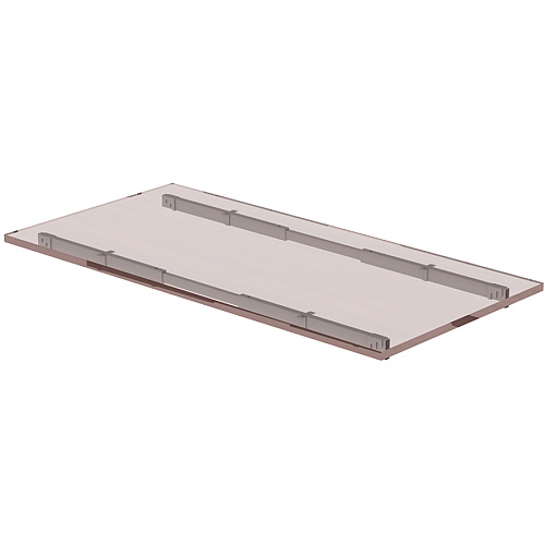 Lorell Adjustable Crossbar Set 67" Width - Silver - 2 / Set (LLR16208)