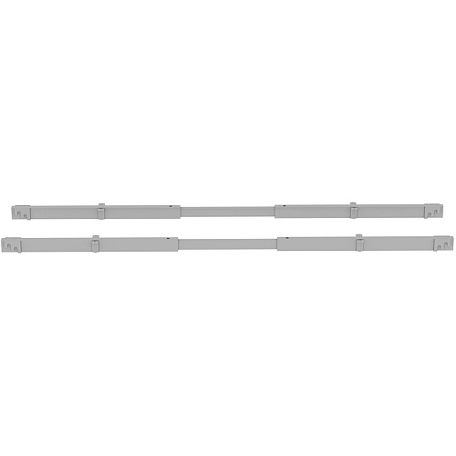 Lorell Adjustable Crossbar Set 67" Width - Silver - 2 / Set (LLR16208)
