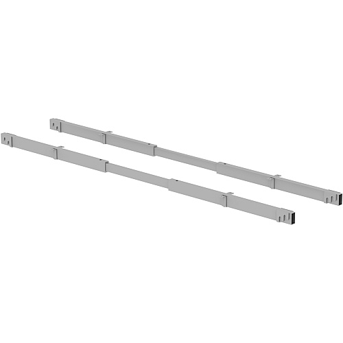 Lorell Adjustable Crossbar Set 67" Width - Silver - 2 / Set (LLR16208)