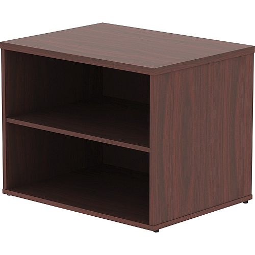 Lorell Relevance Series Storage Cabinet Credenza w/No Doors 23.1" Height x 29.5" Width x 22" Depth - 2 Shelve(s) - Finish: Mahogany, Laminate (LLR16214)
