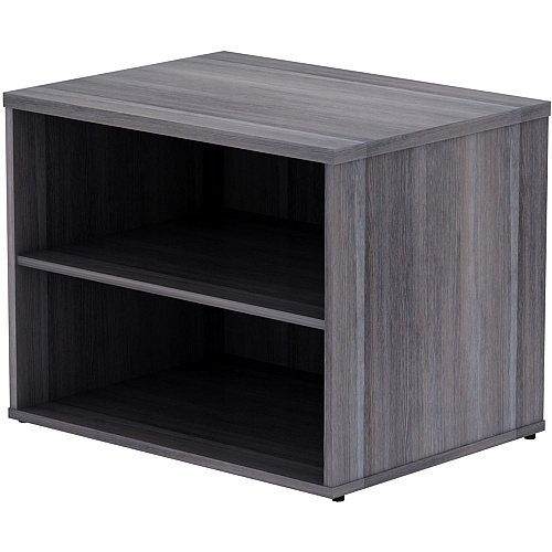 Lorell Relevance Series Storage Cabinet Credenza w/No Doors 23.1" Height x 29.5" Width x 22" Depth - 2 Shelve(s) - Finish: Weathered Charcoal, Laminate (LLR16215)