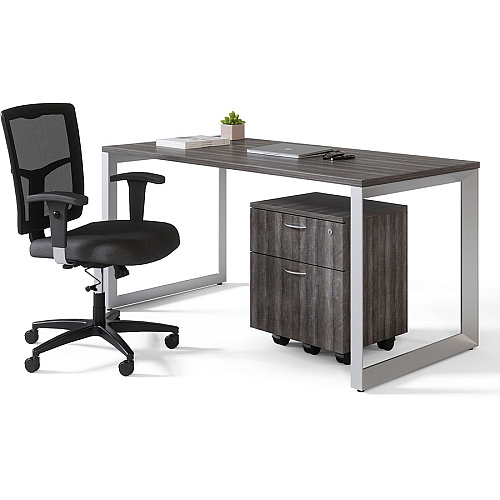 Lorell Relevance Series 2-Drawer File Cabinet 22.9" Height x 15.8" Width x 19.9" Depth - 2 x File, Box Drawer(s) - Finish: Weathered Charcoal, Laminate (LLR16217)