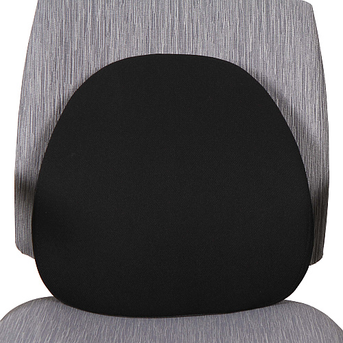 Lorell Ergo Lumbar Back Support Black - Fabric, Memory Foam - 1 Each (LLR42170)