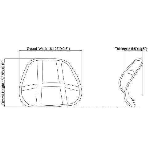 Lorell Ergo Mesh Lumbar Back Support Black - 1 Each (LLR42171)