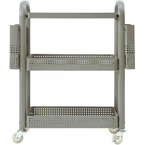 Lorell Mobile File Cart 12.50" Length x 22.40" Width x 25.25" Height - Metal Frame - Champagne Gold - 1 Each (LLR45654)