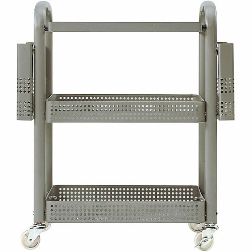 Lorell Mobile File Cart 12.50" Length x 22.40" Width x 25.25" Height - Metal Frame - Champagne Gold - 1 Each (LLR45654)
