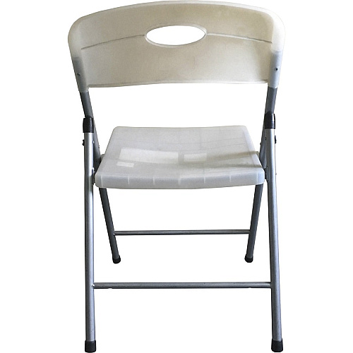 Lorell Heavy-duty Translucent Folding Chairs Clear Seat Color - Plastic Seat Material - Clear Back Color - Plastic Back Material - 4 / Carton (LLR62530)