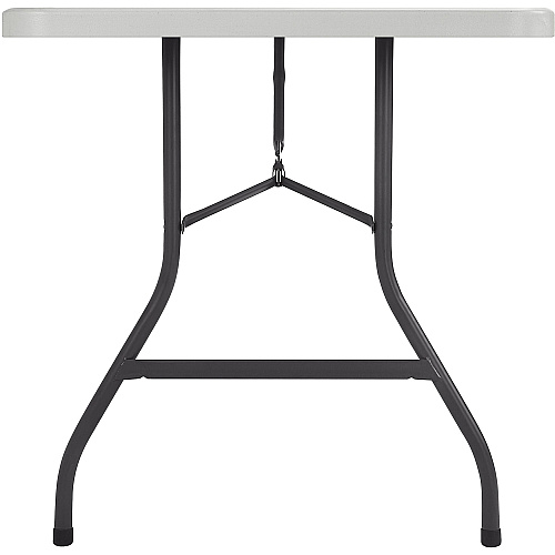 Lorell Ultra-Lite Banquet Table Light Gray Rectangle Top - Dark Gray Base - 600 lb Capacity - 72" Table Top Width x 30" Table Top Depth x 2" Table Top Thickness - 29" Height - Indoor - Gray - High-density Polyethylene (HDPE) Top Material - 1 Ea (LLR66655)
