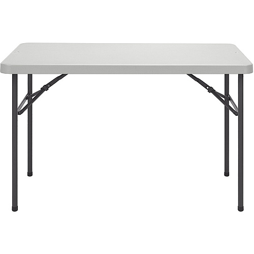Lorell Ultra-Lite Banquet Table Light Gray Rectangle Top - Dark Gray Base - 450 lb Capacity - 48" Table Top Width x 30" Table Top Depth x 2" Table Top Thickness - 29" Height - Indoor - Gray - High-density Polyethylene (HDPE) Top Material - 1 Ea (LLR66657)