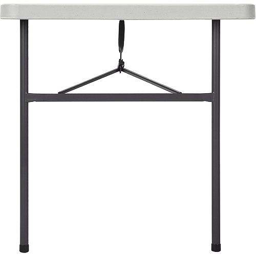 Lorell Ultra-Lite Banquet Table Light Gray Rectangle Top - Dark Gray Base - 450 lb Capacity - 48" Table Top Width x 30" Table Top Depth x 2" Table Top Thickness - 29" Height - Indoor - Gray - High-density Polyethylene (HDPE) Top Material - 1 Ea (LLR66657)