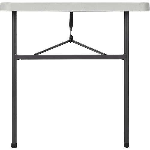 Lorell Ultra-Lite Banquet Table Light Gray Rectangle Top - Dark Gray Base - 450 lb Capacity - 48" Table Top Width x 30" Table Top Depth x 2" Table Top Thickness - 29" Height - Indoor - Gray - High-density Polyethylene (HDPE) Top Material - 1 Ea (LLR66657)