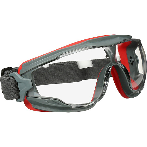 3M GoggleGear 500 Series Scotchgard Anti-Fog Goggles Recommended for: Eye - Splash, Ultraviolet, Ultraviolet Protection - Clear Lens - Gray Frame - 1 Each (GG501SGAF)