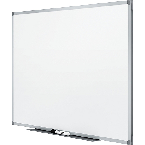 Quartet Standard DuraMax Magnetic Whiteboard 72" (6 ft) Width x 48" (4 ft) Height - White Porcelain Surface - Silver Aluminum Frame - Rectangle - Horizontal/Vertical - Magnetic - Smooth Surface, Dent Resistant, Recyclable, Stain Resistant, Ghost R (85517)