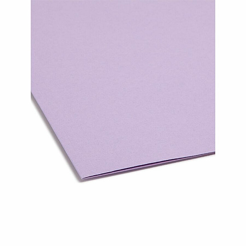 Smead 1/3 Tab Cut Legal Recycled Fastener Folder 8 1/2" x 14" - 2 Fastener(s) - Top Tab Location - Assorted Tab Position - Lavender - 10% Recycled - 50 / Box (17440)