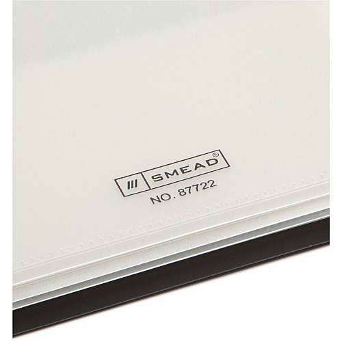 Smead Organized Up Letter Organizer Folder 8 1/2" x 11" - 50 Sheets Capacity - 8 Pocket(s) - Black - 1 Each (87722)