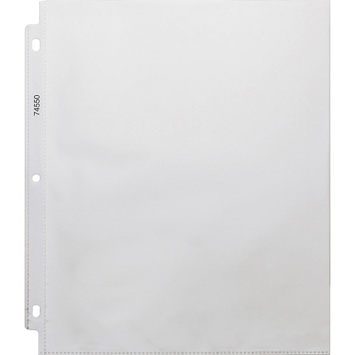 Business Source Top-Loading Poly Sheet Protectors 3.2 mil Thickness - For Letter 8 1/2" x 11" Sheet - 3 x Holes - Ring Binder - Rectangular - Clear - Polypropylene - 100/Box - 5 / Carton (BSN74550CT)