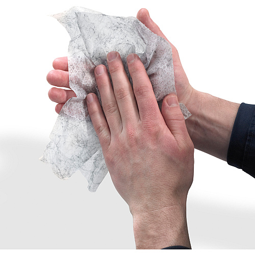 Gojo&reg; Scrubbing Towels 10.50" Width x 13" Length - White - 72/Tub - 6 / Carton (639606CT)