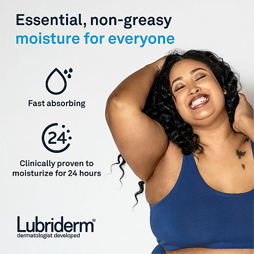 Lubriderm Daily Moisture Lotion Lotion - 16 fl oz - For Dry Skin - Applicable on Body - Body, Face - Moisturising, Fragrance-free, Absorbs Quickly, Lightweight, Paraben-free, Phthalates-free, Dye-free - 12 / Carton (48323CT)
