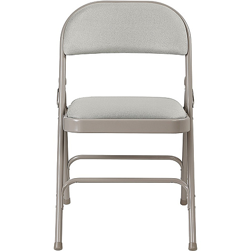 Lorell Padded Folding Chairs Beige Seat Color - Fabric Seat Material - Beige Back Color - Fabric Back Material - Powder Coated Frame Color - Steel Frame Material - 4 / Carton (LLR62533)