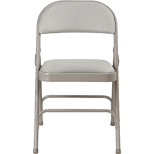 Lorell Padded Folding Chairs Beige Seat Color - Fabric Seat Material - Beige Back Color - Fabric Back Material - Powder Coated Frame Color - Steel Frame Material - 4 / Carton (LLR62533)