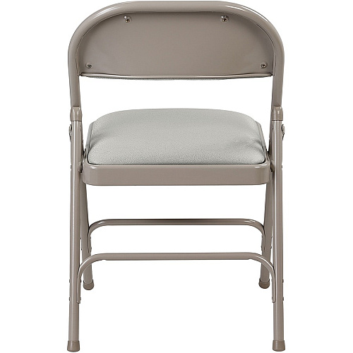 Lorell Padded Folding Chairs Beige Seat Color - Fabric Seat Material - Beige Back Color - Fabric Back Material - Powder Coated Frame Color - Steel Frame Material - 4 / Carton (LLR62533)