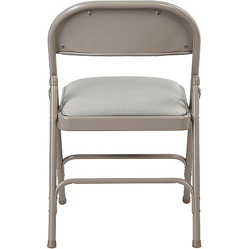 Lorell Padded Folding Chairs Beige Seat Color - Fabric Seat Material - Beige Back Color - Fabric Back Material - Powder Coated Frame Color - Steel Frame Material - 4 / Carton (LLR62533)