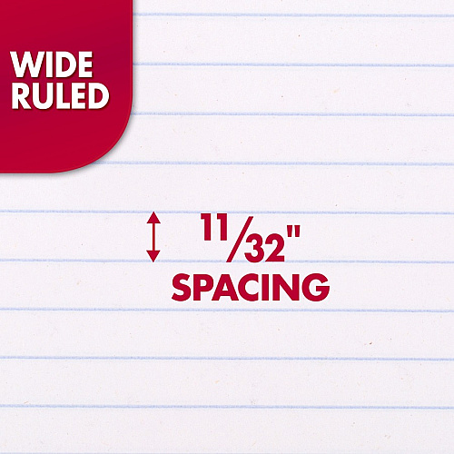 Mead Wide Ruled 1-Subject Notebooks 70 Sheets - Spiral - Wide Ruled Front Ruling - 8" x 10 1/2" Sheet Size - White Paper - Assorted Cover - Hole-punched, Micro Perforated - 6 / Bundle (05510BD)