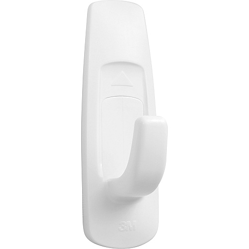 Command Medium Utility Hooks with Adhesive Strips 3 lb (1.36 kg) Capacity - for Paint, Wood, Tile - White - 6/Pack - 2 / Bag (170016ESBG)