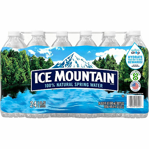 Nestea Nestle Premium Bottled Spring Water Ready-to-Drink - 16.91 fl oz (500 mL) - 24/Carton - 78 / Pallet (101243PL)